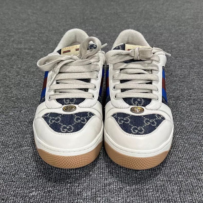 Gucci Gucci Denim Sneakers with White Accents Size US 9 / EU 42 - 2 Thumbnail