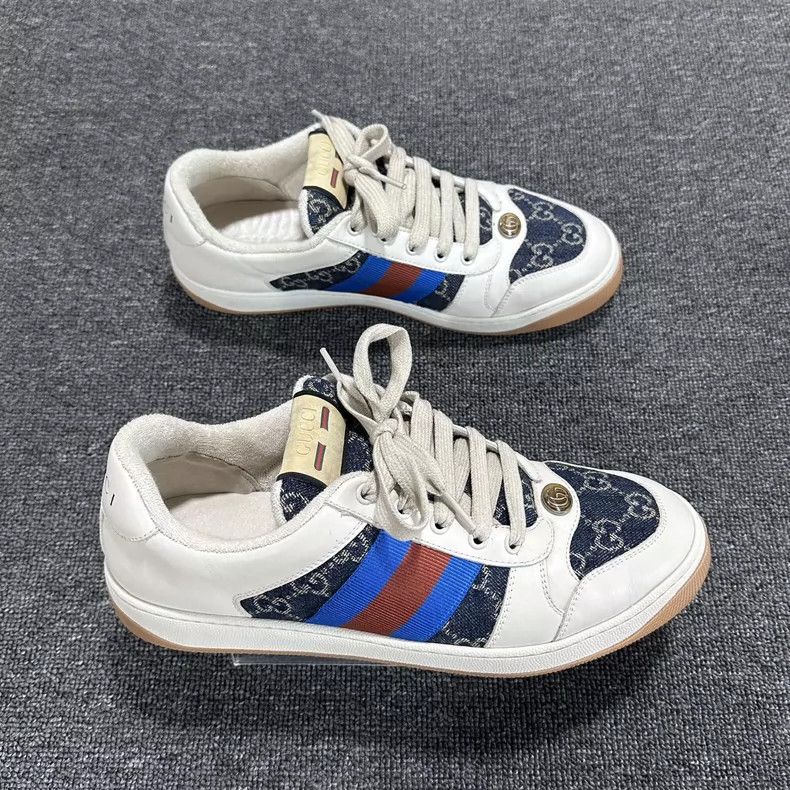 Gucci Gucci Denim Sneakers with White Accents Size US 9 / EU 42 - 4 Thumbnail