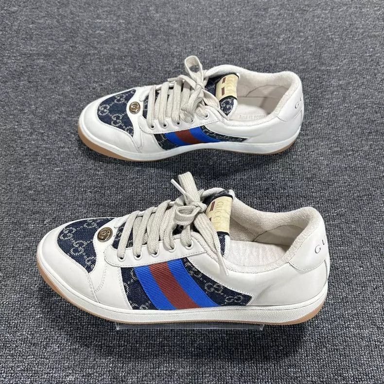 Gucci Gucci Denim Sneakers with White Accents Size US 9 / EU 42 - 3 Thumbnail