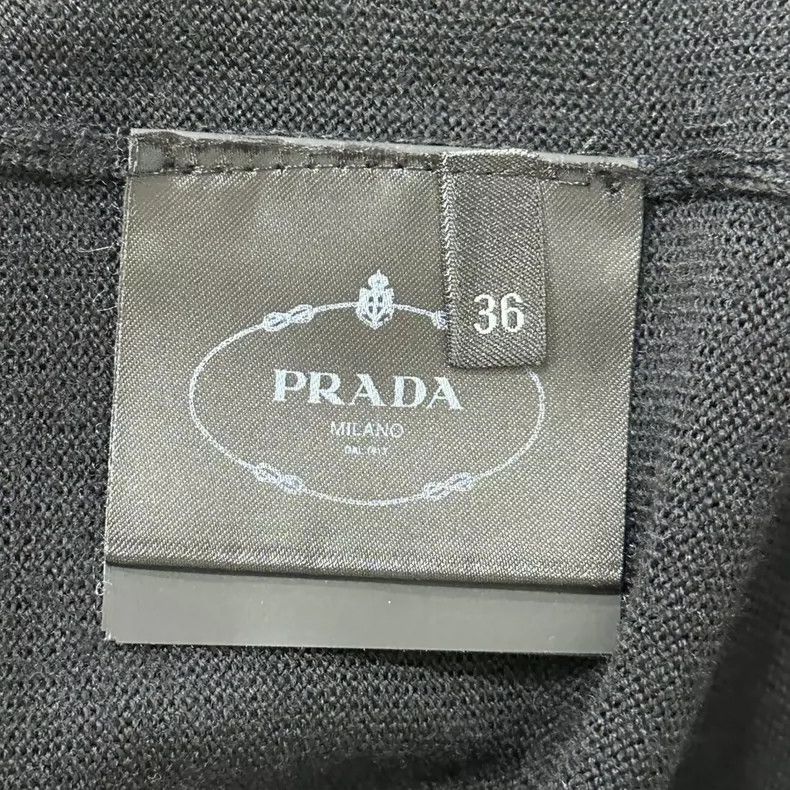 Prada Black Wool Knit Cardigan by Prada Size US S / EU 44-46 / 1 - 4 Thumbnail