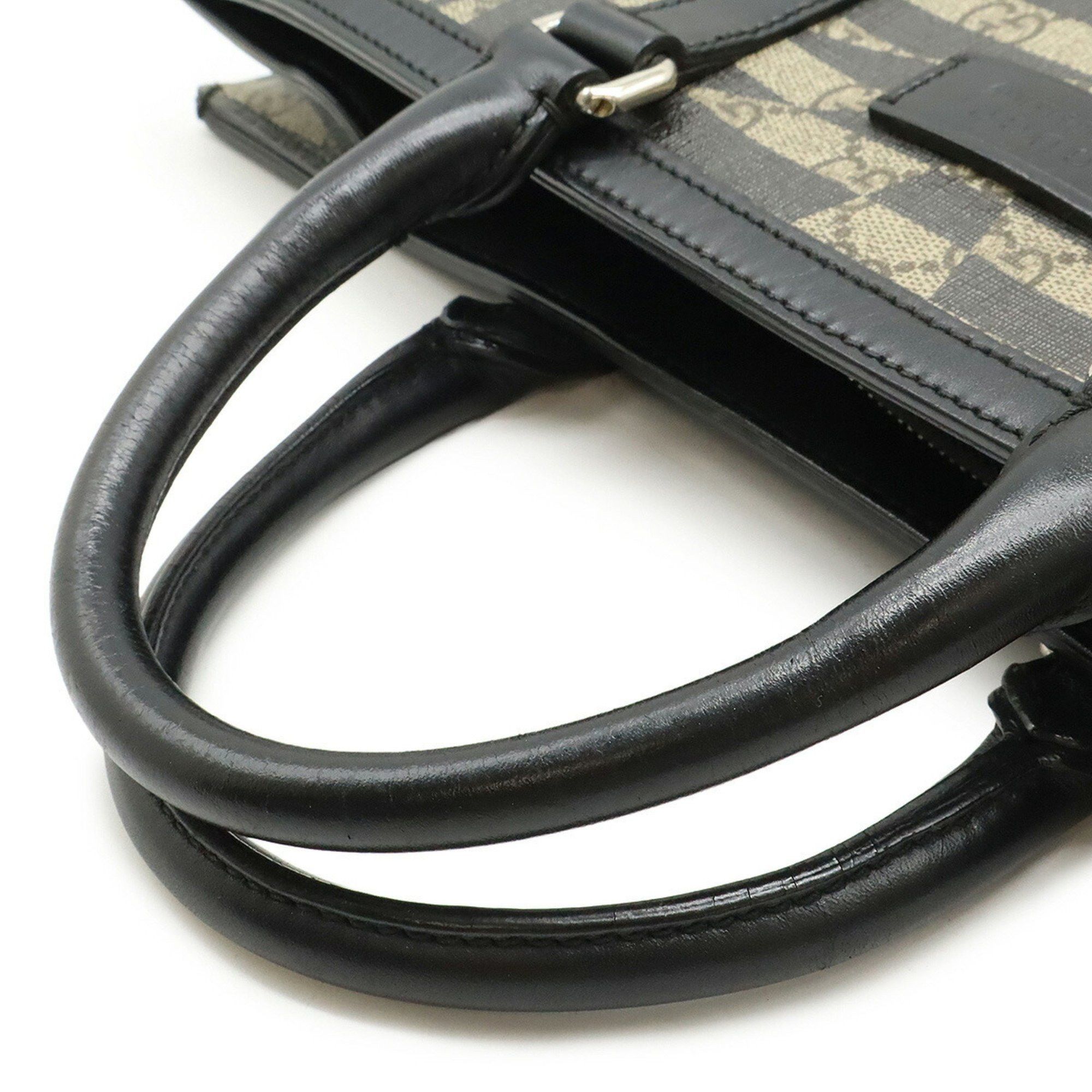 Gucci GUCCI GG Kaleidoscope Tote Bag Shoulder PVC Leather Beige Black 406387 Size ONE SIZE - 5 Thumbnail