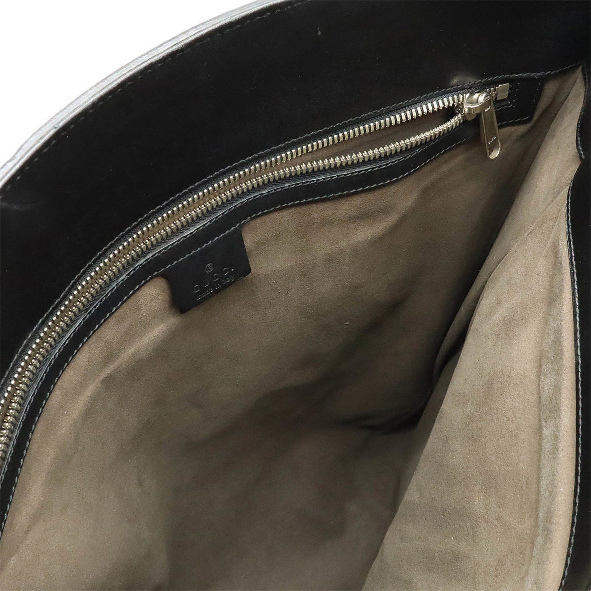 Gucci GUCCI GG Kaleidoscope Tote Bag Shoulder PVC Leather Beige Black 406387 Size ONE SIZE - 7 Thumbnail
