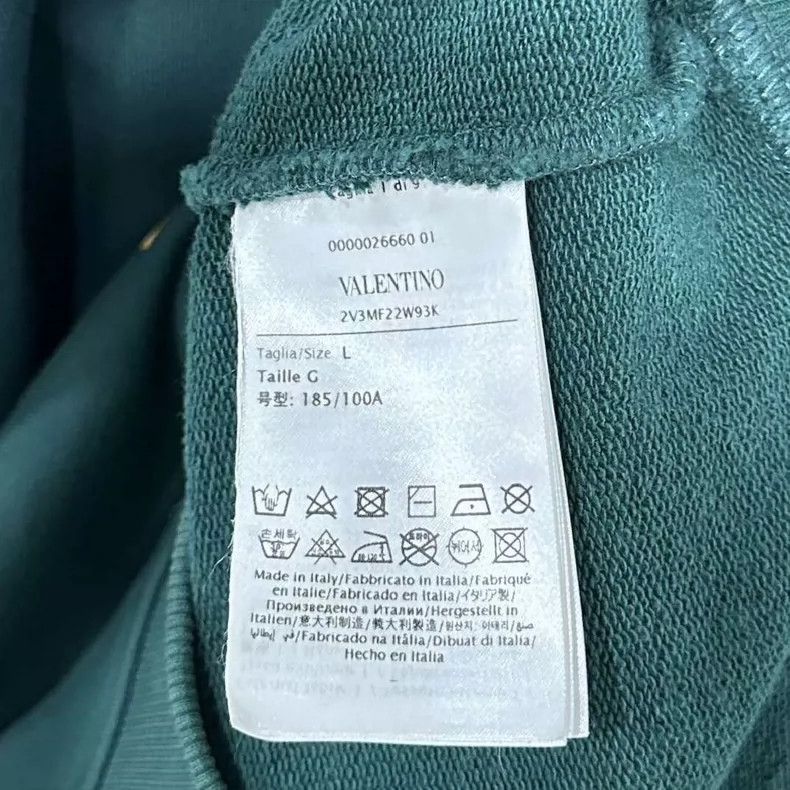 Valentino Valentino Green Logo Hoodie Size US L / EU 52-54 / 3 - 6 Thumbnail