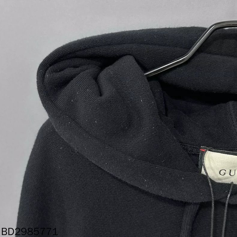 Gucci Black Embroidered Hoodie by Gucci Size US M / EU 48-50 / 2 - 4 Thumbnail
