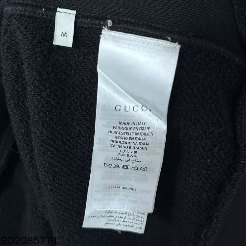 Gucci Black Embroidered Hoodie by Gucci Size US M / EU 48-50 / 2 - 7 Thumbnail