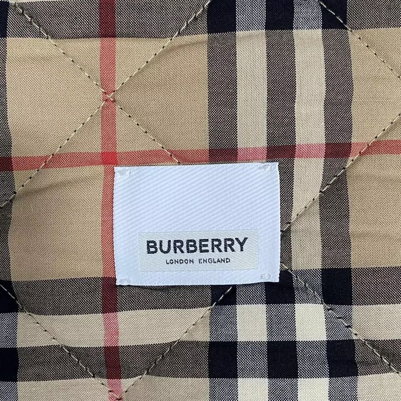 Burberry Navy Blue Quilted Cotton Jacket by Burberry Size US S / EU 44-46 / 1 - 7 Thumbnail