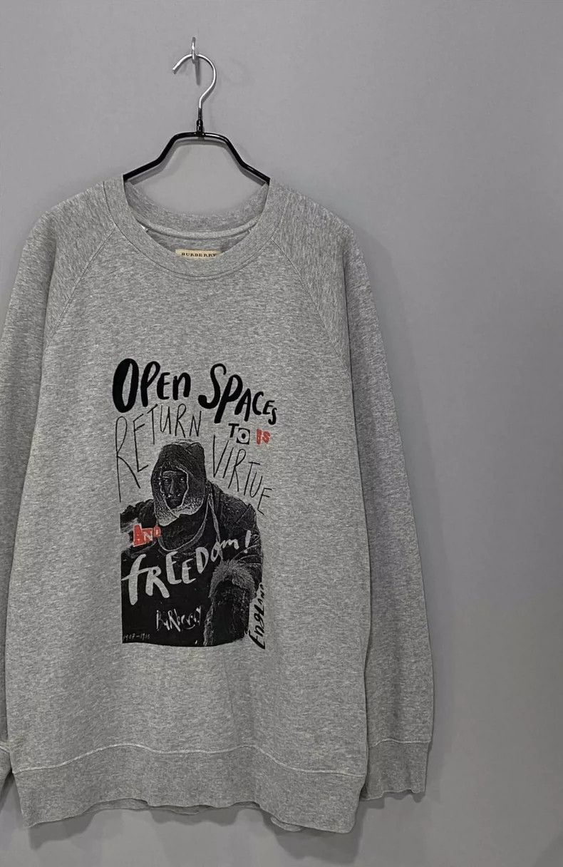 Burberry Burberry Graphic Sweatshirt with Unique Design Size US XL / EU 56 / 4 - 2 Thumbnail