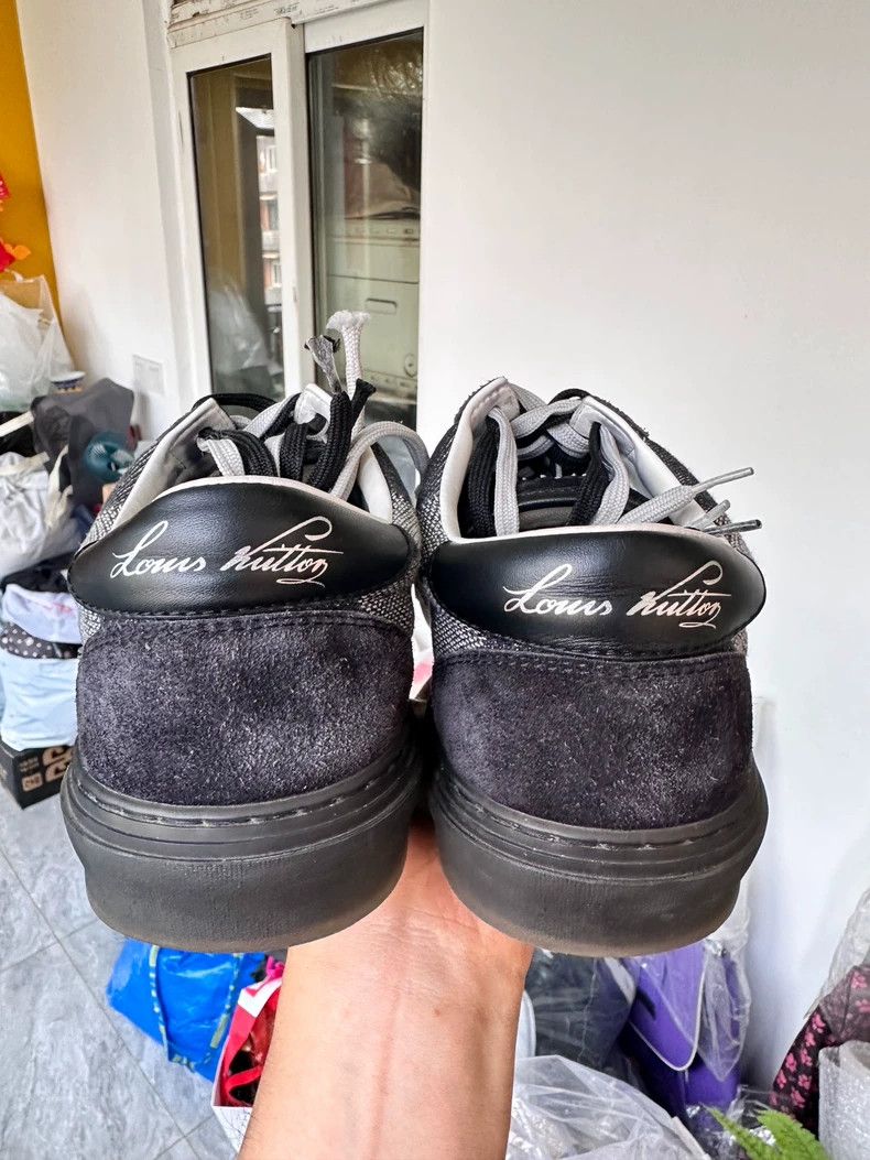 Louis Vuitton Louis Vuitton Black and White Checkered Sneakers Size US 7 / EU 40 - 4 Thumbnail