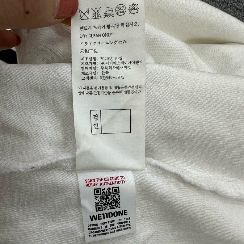 Anonymous Club WE11DONE Classic Logo Print Short Sleeve T-Shirt Size US M / EU 48-50 / 2 - 5 Thumbnail
