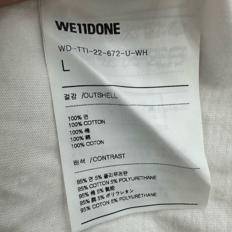 WE11DONE WE11DONE Logo Graphic Short Sleeve T-Shirt Size US L / EU 52-54 / 3 - 4 Thumbnail