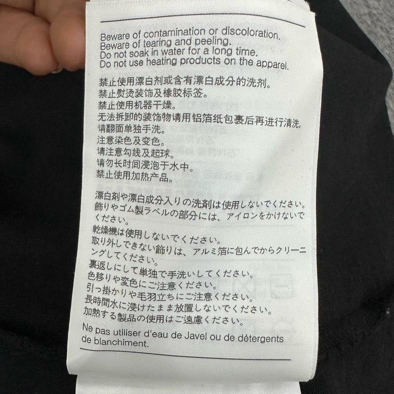 WE11DONE Black Logo Short Sleeve T-Shirt