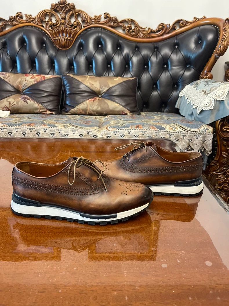 Berluti High-End Men's Leather Dress Shoes Size US 7.5 / EU 40-41 - 4 Thumbnail