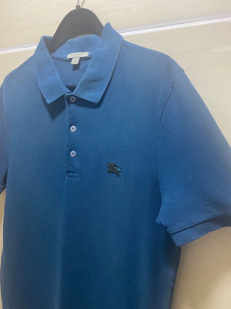 Burberry Burberry Men's Polo Shirt in Ocean Blue Size US S / EU 44-46 / 1 - 9 Thumbnail