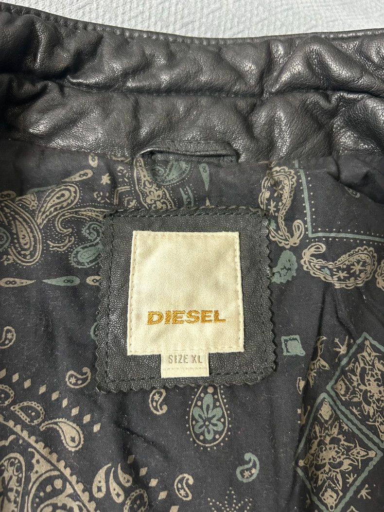 Diesel DIESEL Leather Jacket with Detachable Sleeves Size US M / EU 48-50 / 2 - 3 Thumbnail