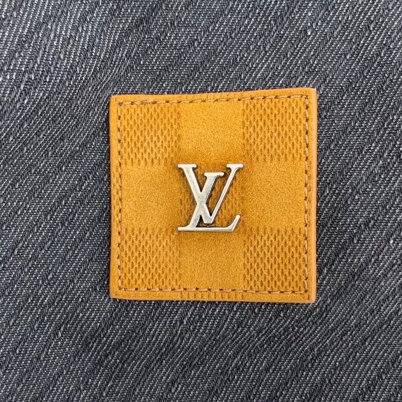 Louis Vuitton Louis Vuitton Black Gray Logo Denim Jacket Size US L / EU 52-54 / 3 - 5 Thumbnail