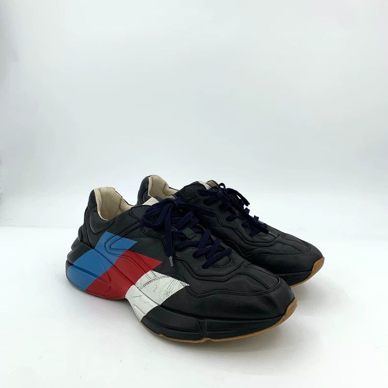 Gucci Gucci Rhyton Black Stripe Casual Sneakers Size US 10 / EU 43 - 2 Thumbnail