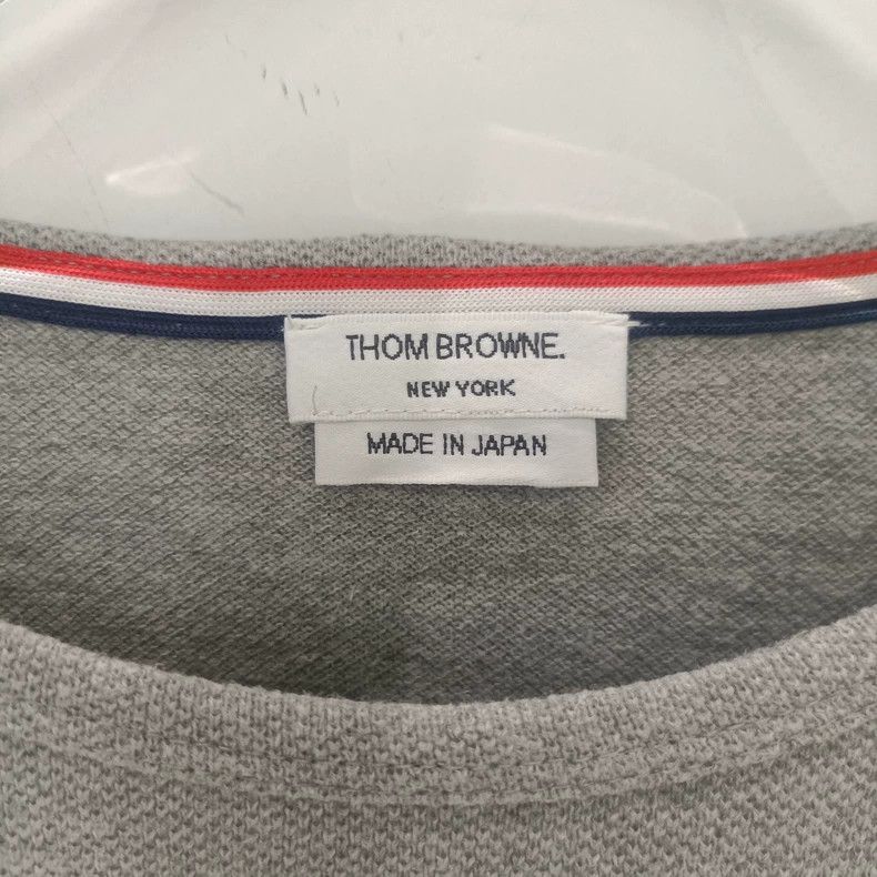 Thom Browne Thom Browne Gray Long Sleeve Sweatshirt L Size Size US L / EU 52-54 / 3 - 5 Thumbnail