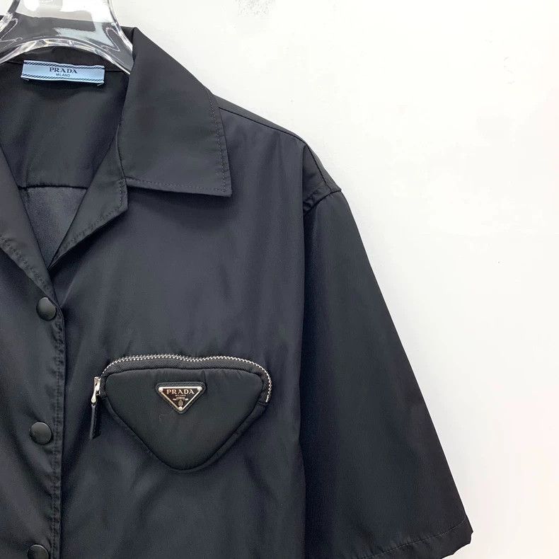 Prada Prada Black Short Sleeve Button Up Shirt Size US S / EU 44-46 / 1 - 3 Thumbnail