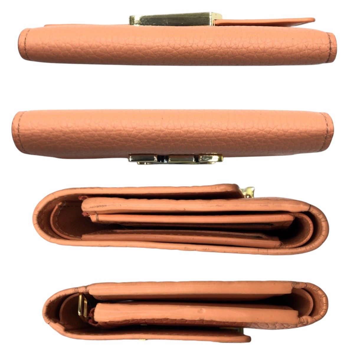 Louis Vuitton Louis Vuitton Louis Vuitton Portefeuille Capucines Leather Wallet Leather Short Wallet M82149 Size ONE SIZE - 9 Thumbnail