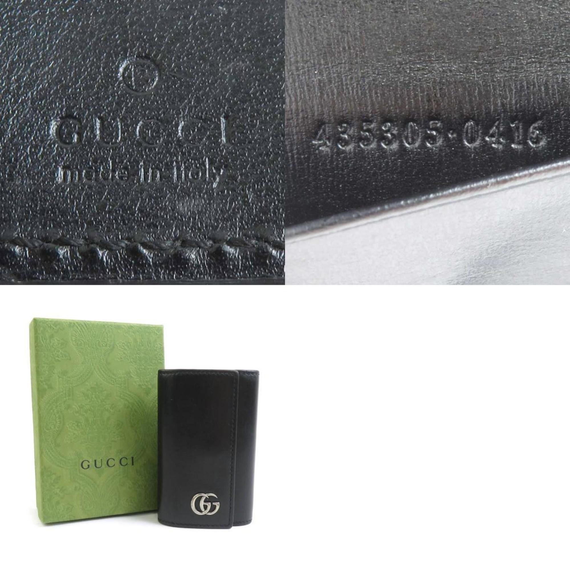 Gucci GUCCI Key Case Leather Black Men's Women's 435305 56107a Size ONE SIZE - 5 Thumbnail
