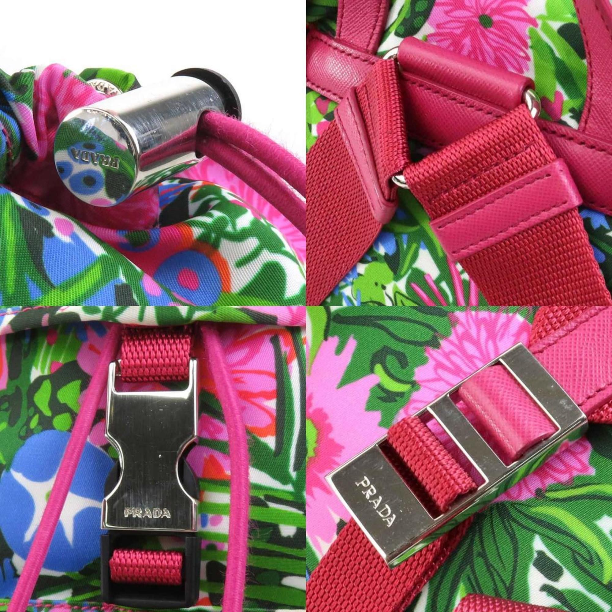 Prada PRADA Backpack Nylon Multicolor Women's e60359g Size ONE SIZE - 4 Thumbnail
