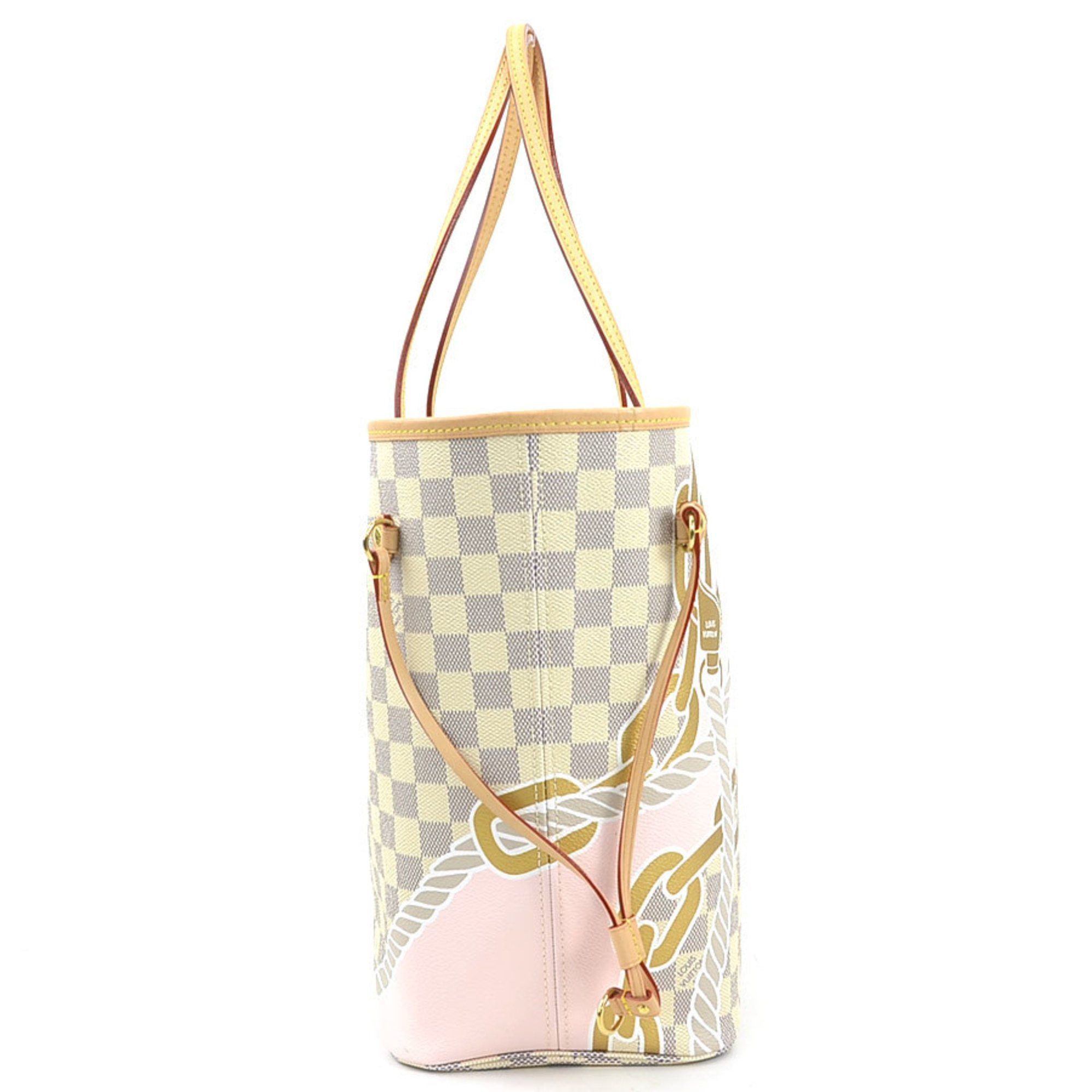 Louis Vuitton LOUIS VUITTON Handbag Nautical Damier Azur Neverfull MM Canvas Ivory Women's N40471 90108a Size ONE SIZE - 2 Thumbnail