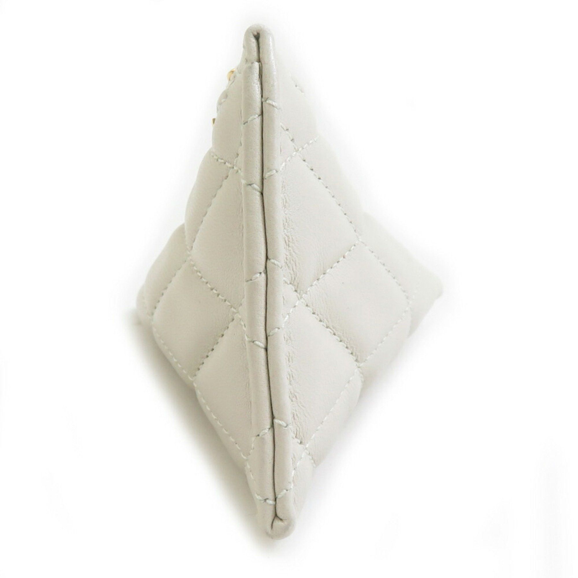 Saint Laurent Paris Saint Laurent Wallet/Coin Case Leather Ivory Women's 56106g Size ONE SIZE - 3 Thumbnail