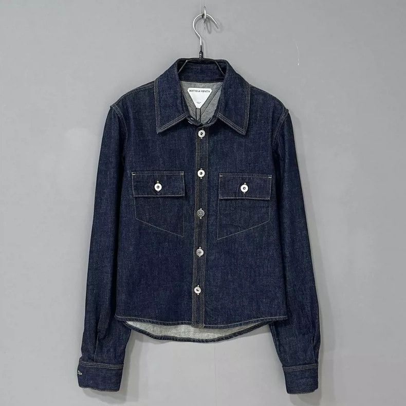 Bottega Veneta Bottega Veneta Denim Jacket with Pockets Size US M / EU 48-50 / 2 - 2 Thumbnail