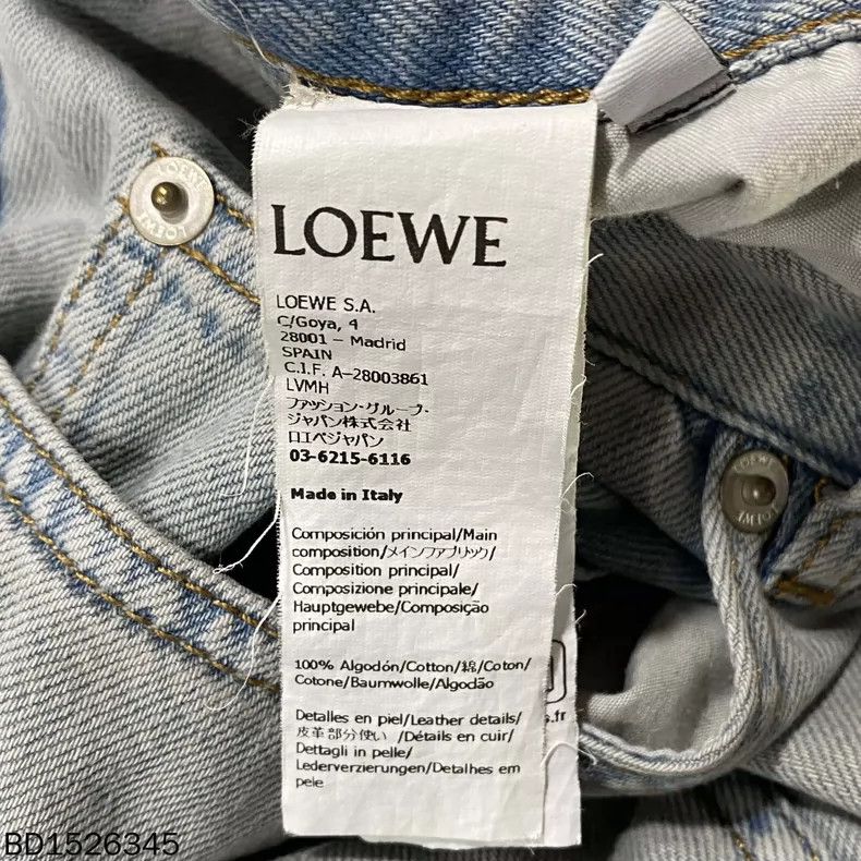 Loewe New LOEWE Frayed Hem Denim Pants Size US 44 / EU 60 - 6 Thumbnail