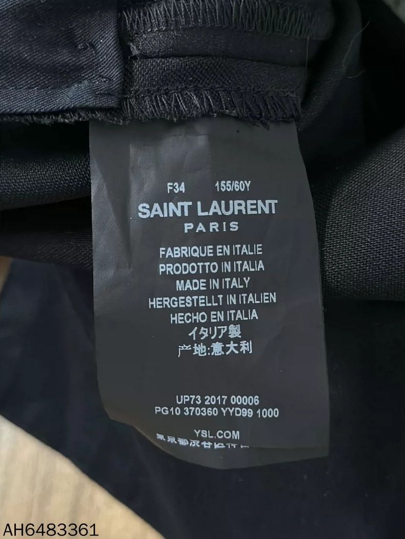 Saint Laurent Paris Saint Laurent Black Suit Set for Men Size US S / EU 44-46 / 1 - 5 Thumbnail