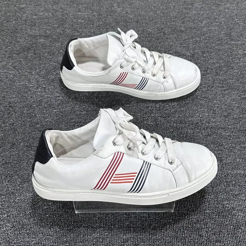 Hermes Classic H White Sneakers by HERMES Size US 8.5 / EU 41-42 - 3 Thumbnail