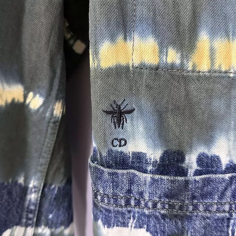 Dior Dior Tie-Dye Jacket with Bee Logo Embroidery Size US M / EU 48-50 / 2 - 4 Thumbnail