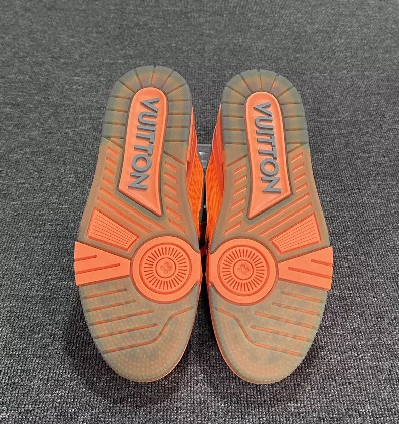 Louis Vuitton Louis Vuitton Orange and Gray Trainer Shoes Size US 9 / EU 42 - 6 Thumbnail