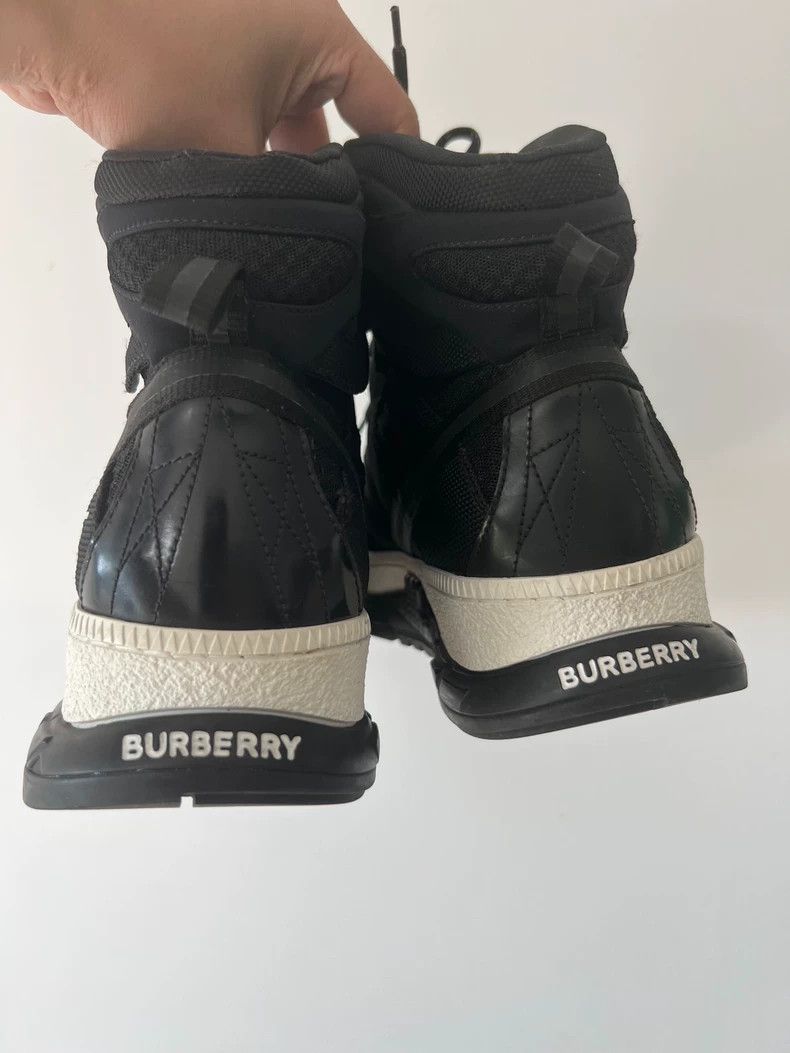 Burberry Burberry Black Waterproof High-Top Sneakers Size 43 Size US 10.5 / EU 43-44 - 2 Thumbnail