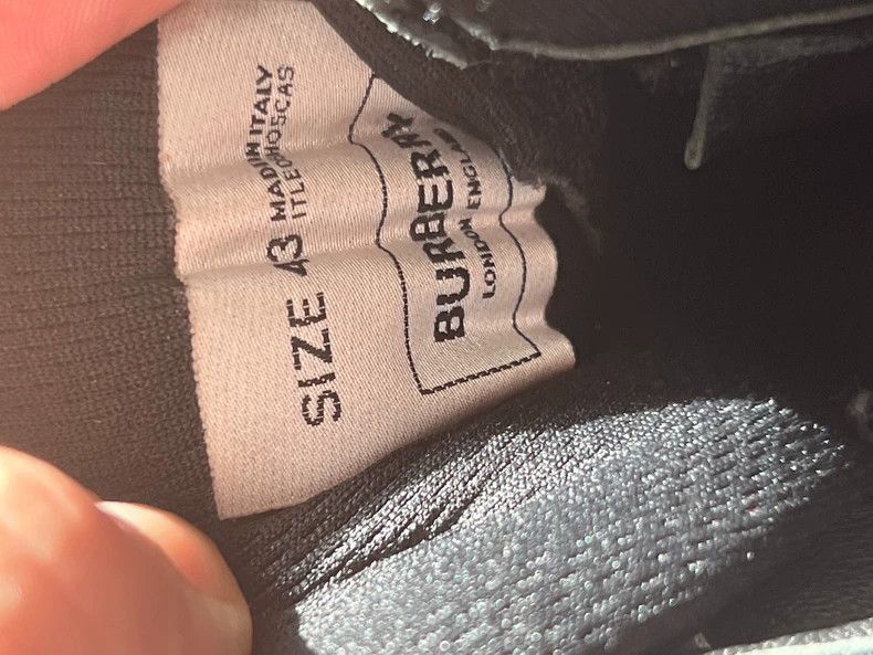 Burberry Burberry Black Waterproof High-Top Sneakers Size 43 Size US 10.5 / EU 43-44 - 5 Thumbnail