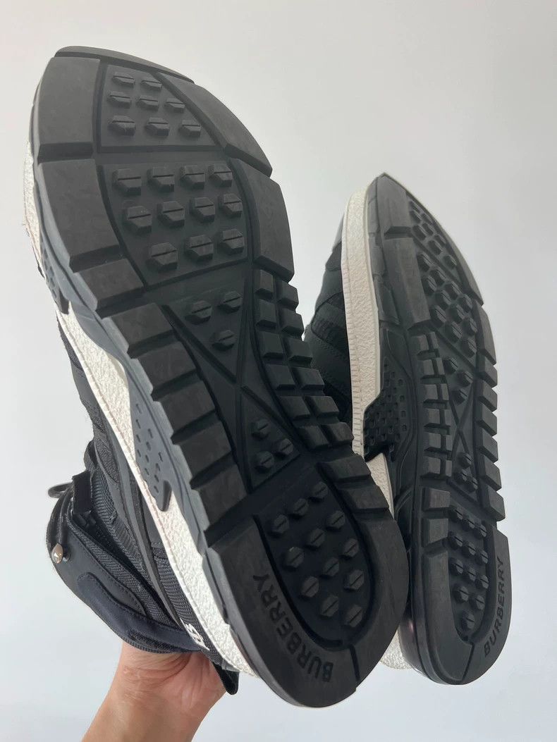 Burberry Burberry Black Waterproof High-Top Sneakers Size 43 Size US 10.5 / EU 43-44 - 4 Thumbnail