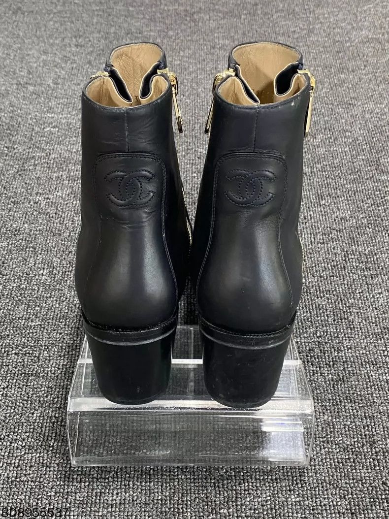 Chanel Chanel Logo Zip Ankle High Heels Size US 8.5 / EU 41-42 - 5 Thumbnail