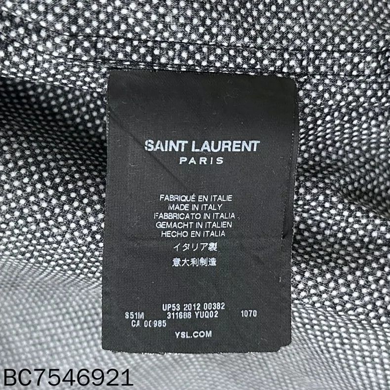 Saint Laurent Paris Saint Laurent Paris Polka Dot Long Sleeve Shirt Size US M / EU 48-50 / 2 - 4 Thumbnail