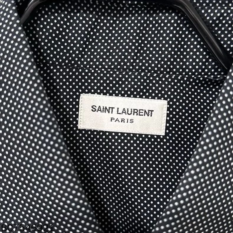 Saint Laurent Paris Saint Laurent Paris Polka Dot Long Sleeve Shirt Size US M / EU 48-50 / 2 - 5 Thumbnail