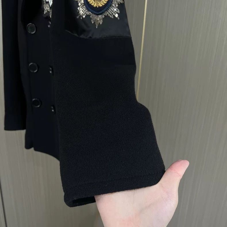 Alexander McQueen Alexander McQueen Beaded Wool Coat-yf Size US L / EU 52-54 / 3 - 5 Thumbnail
