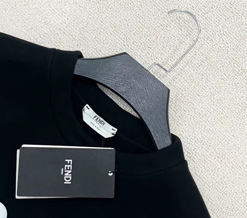 Fendi Fendi Black Monster Series Floral Logo Sweatshirt-yf Size US M / EU 48-50 / 2 - 2 Thumbnail