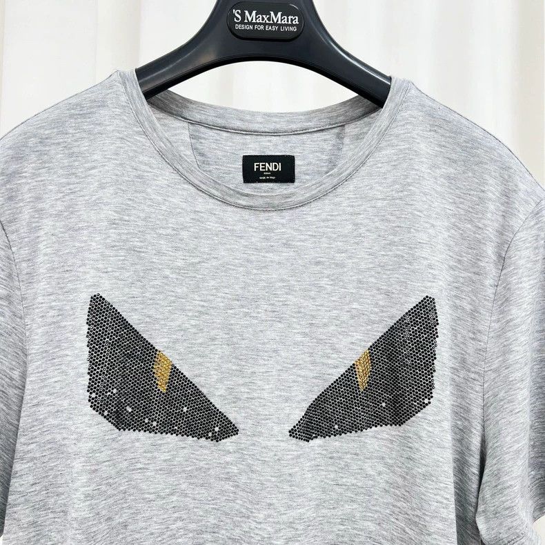Fendi Fendi Short Sleeve T-Shirt with Monster Design-yf Size US L / EU 52-54 / 3 - 3 Thumbnail
