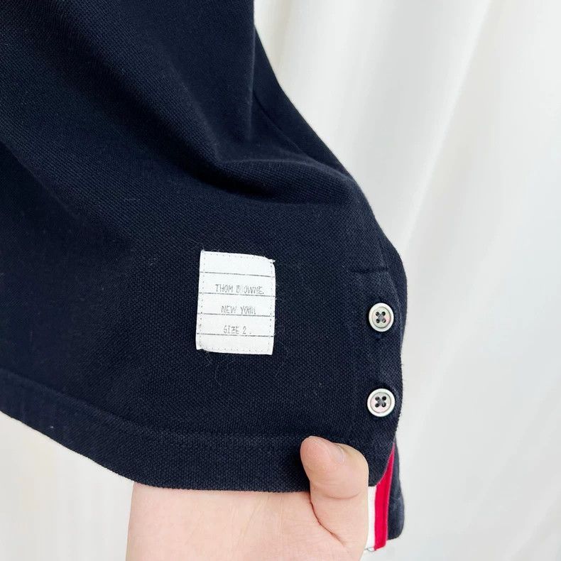 Thom Browne Thom Browne Short Sleeve Polo Shirt-yf Size US M / EU 48-50 / 2 - 5 Thumbnail