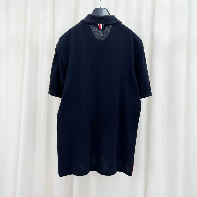 Thom Browne Thom Browne Short Sleeve Polo Shirt-yf Size US M / EU 48-50 / 2 - 2 Thumbnail