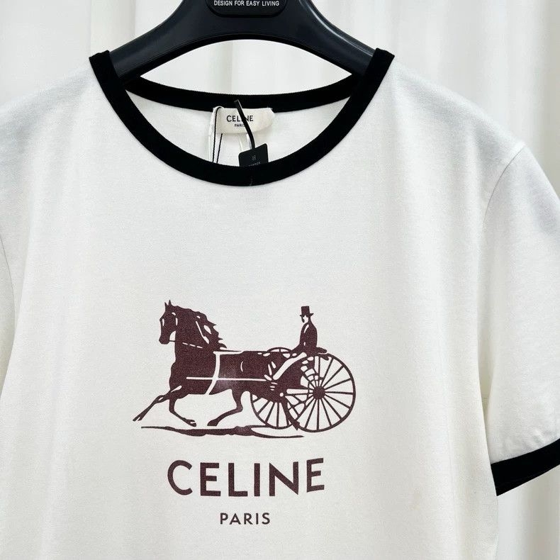 Celine Celine Short Sleeve Printed T-Shirt-yf Size US L / EU 52-54 / 3 - 3 Thumbnail