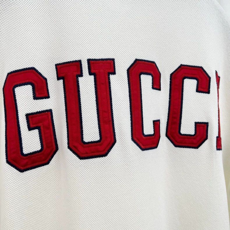 Gucci Gucci Embroidered Polo Short Sleeve Shirt-yf Size US XS / EU 42 / 0 - 5 Thumbnail