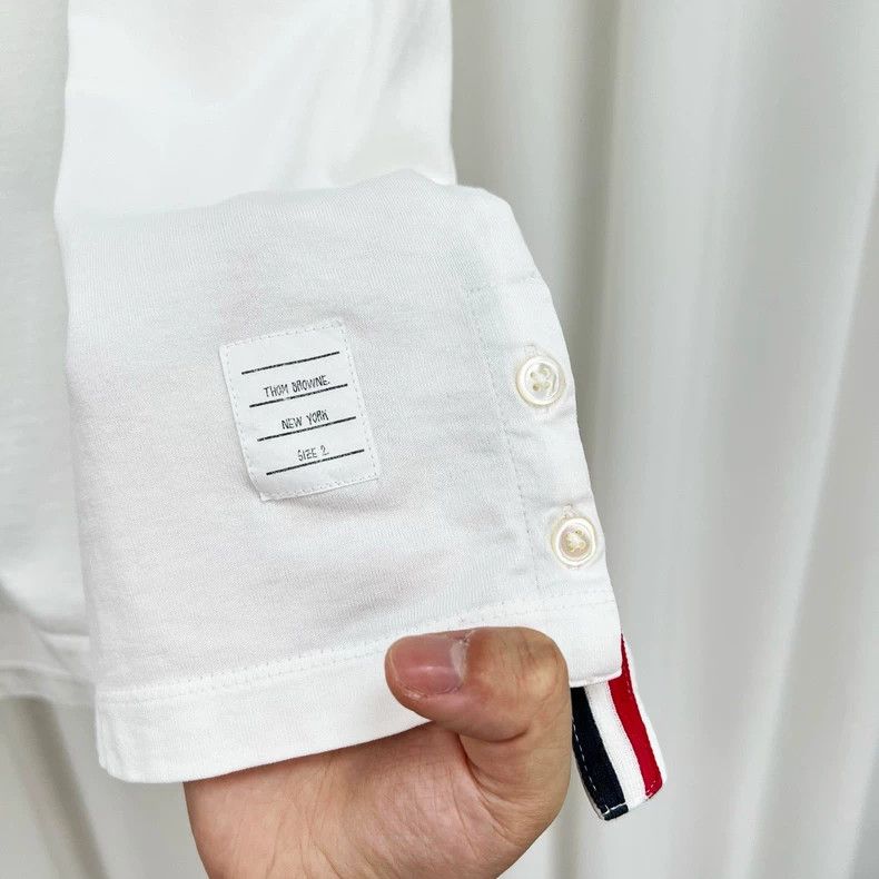 Thom Browne Thom Browne Short Sleeve T-shirt with Pocket-yf Size US S / EU 44-46 / 1 - 6 Thumbnail