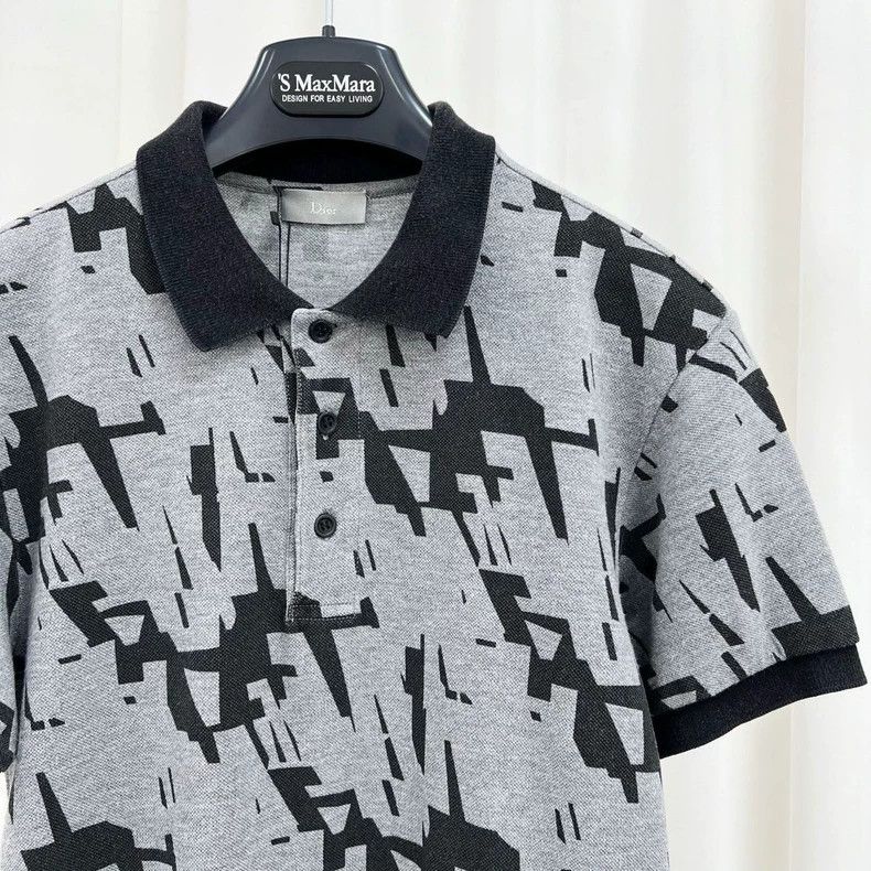 Dior Dior CD Print Short Sleeve Polo Shirt-yf Size US S / EU 44-46 / 1 - 3 Thumbnail