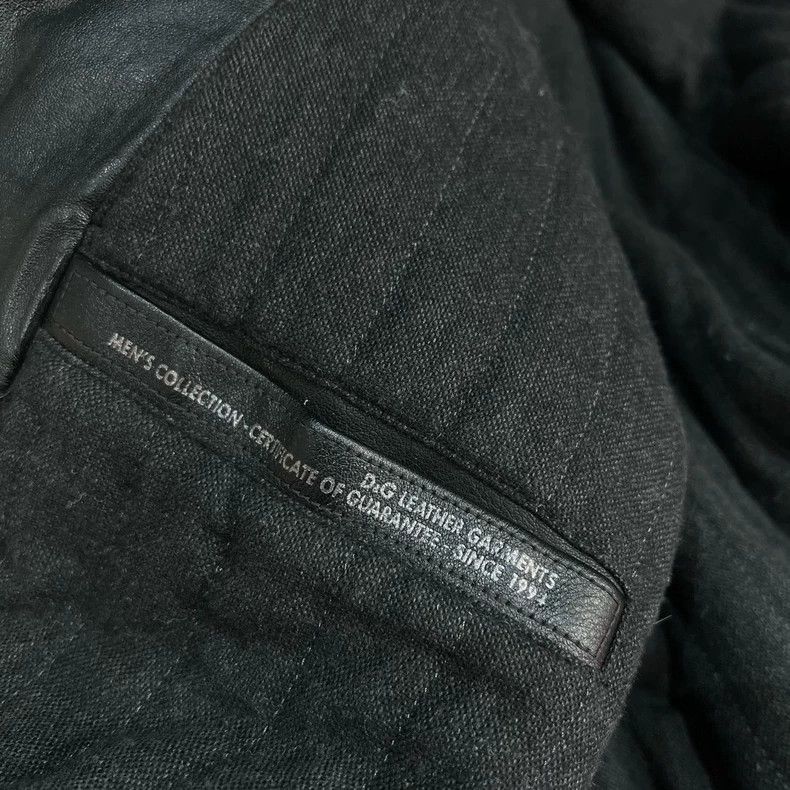 Dolce & Gabbana Dolce&Gabbana Black Shearling Leather Jacket-yf Size US L / EU 52-54 / 3 - 6 Thumbnail
