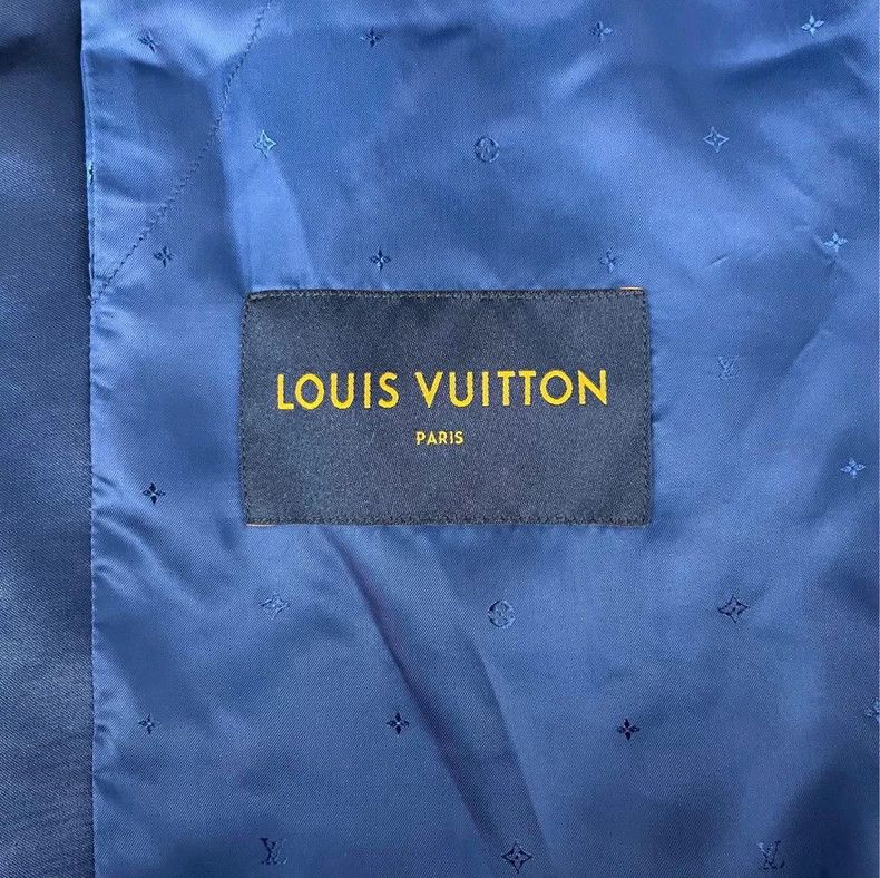 Louis Vuitton Louis Vuitton Blue Embroidered Baseball Jacket-yf Size US L / EU 52-54 / 3 - 5 Thumbnail